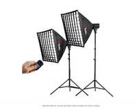 Tolifo KW-200M Kit 2 bucati LED 5600K 60W cu softbox