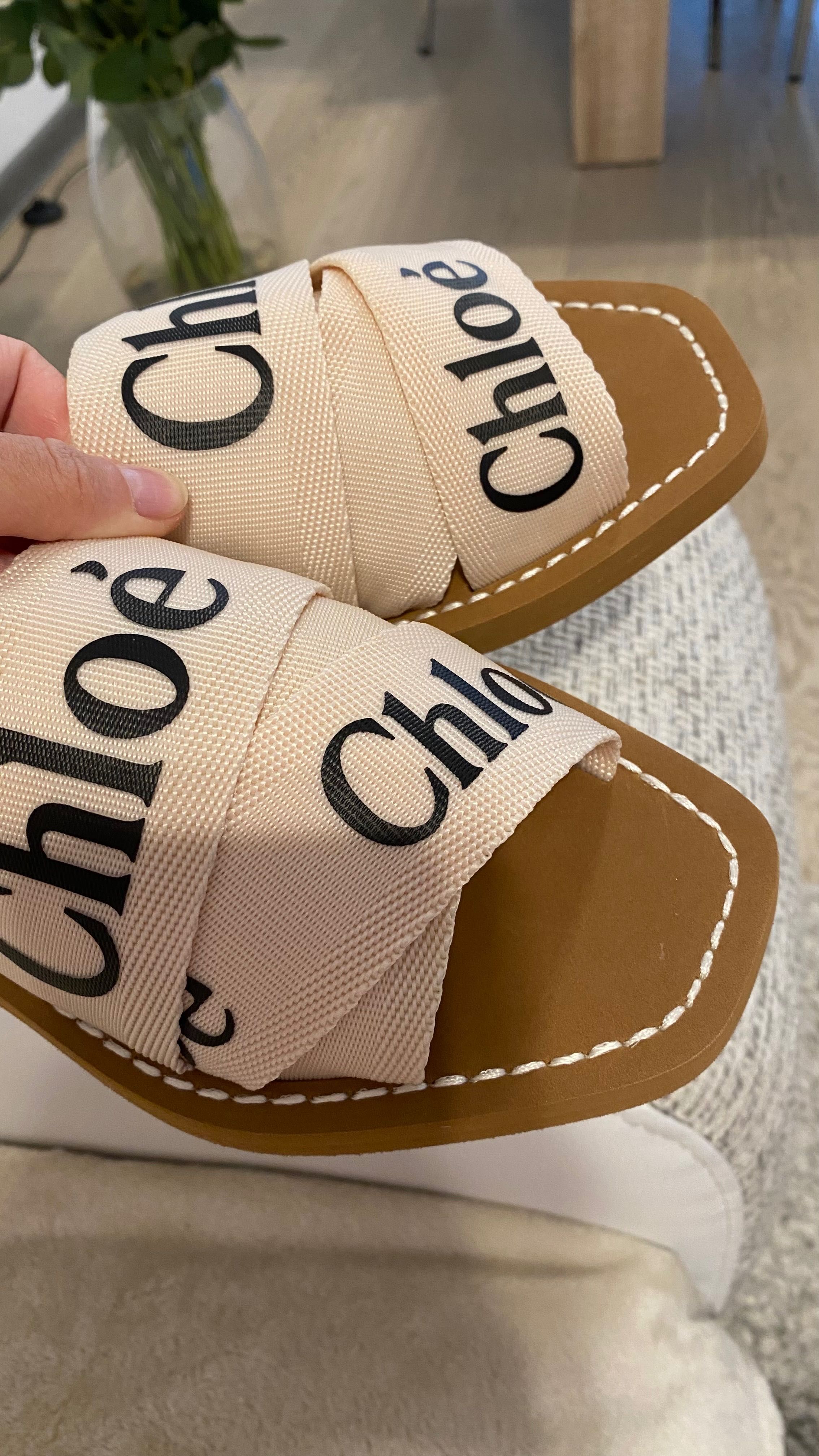 Chloe canvas bej 38