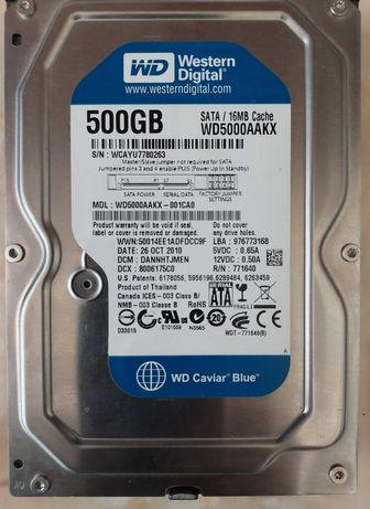 Hard Disk -HDD- Western Digital-500GB
