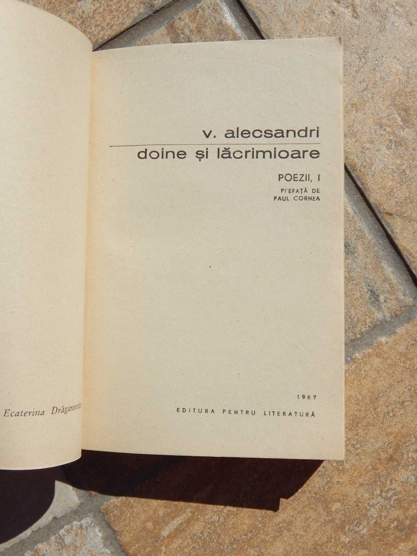 Doine si lacramioare Vasile Alecsandri poezii BPT 1967