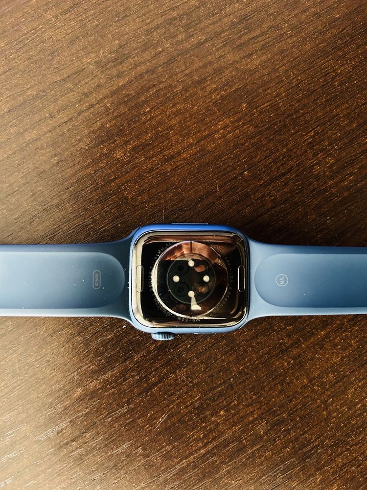 Apple Watch 7, GPS, Carcasa Blue Aluminium 41mm, Abyss Blue Sport Band