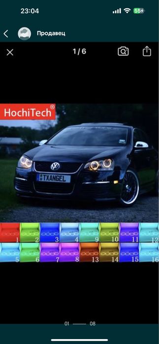 Angel eyes Golf 5, Jetta. Ангельские глазки