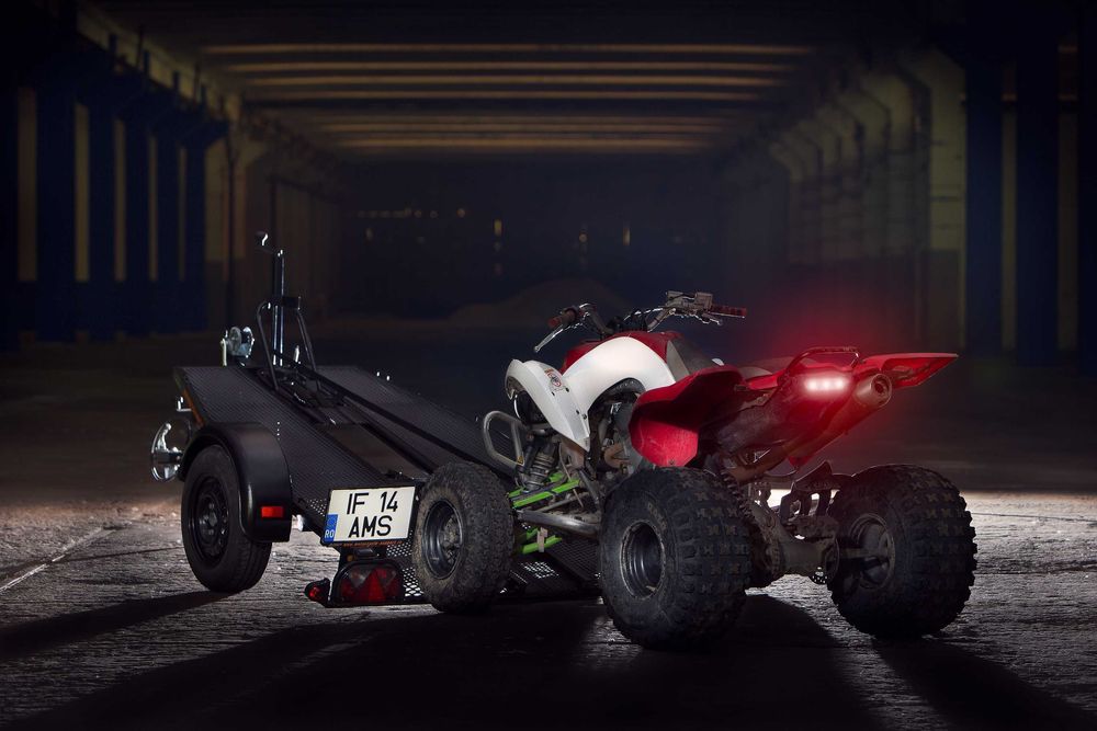 Remorca pentru transport Motocicleta sau ATV - fara sistem de franare