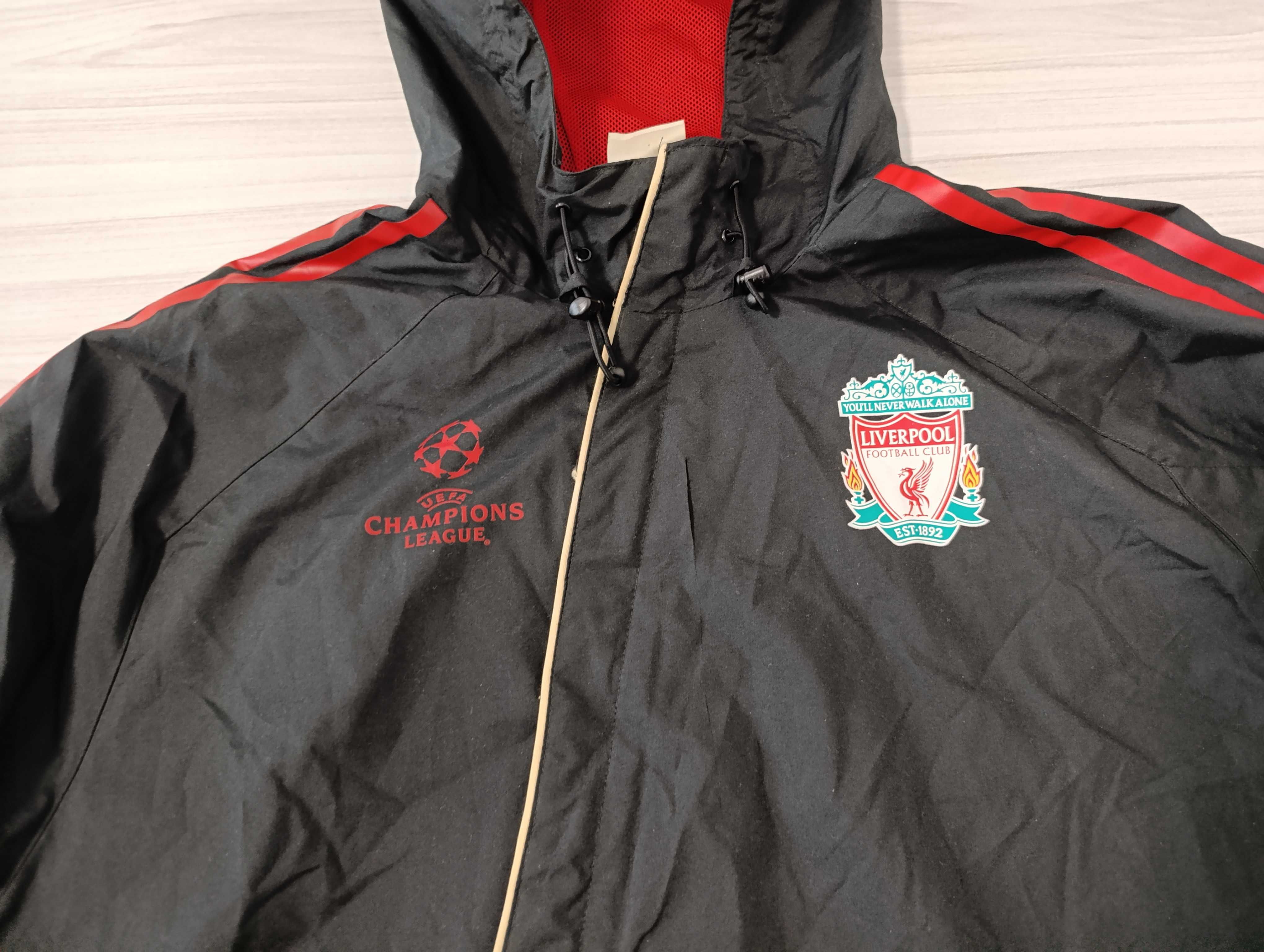 2009-10 Liverpool adidas CL''оригинално мъжко яке за дъжд Л размер