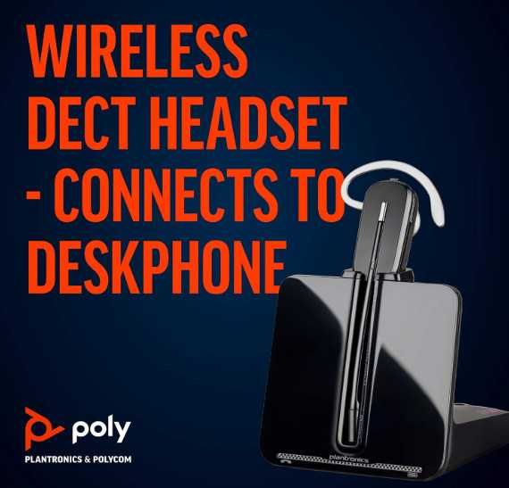 Професионална безжична слушалка Plantronics CS540