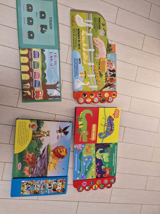 Carti animale cu sunete si puzzle pentru copii