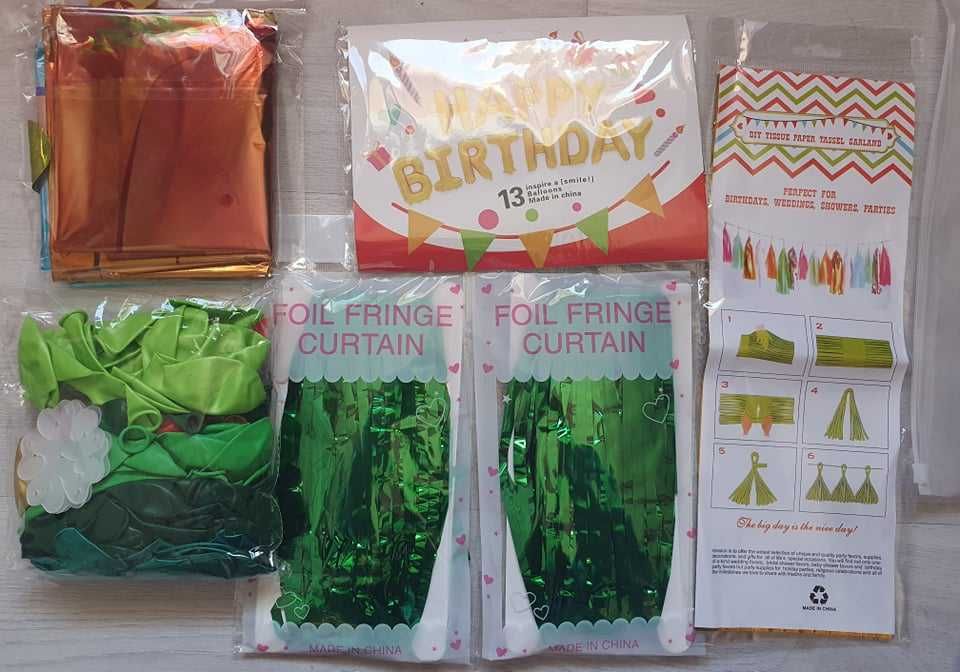 Комплект украса за рожден ден + подарък комплект украса