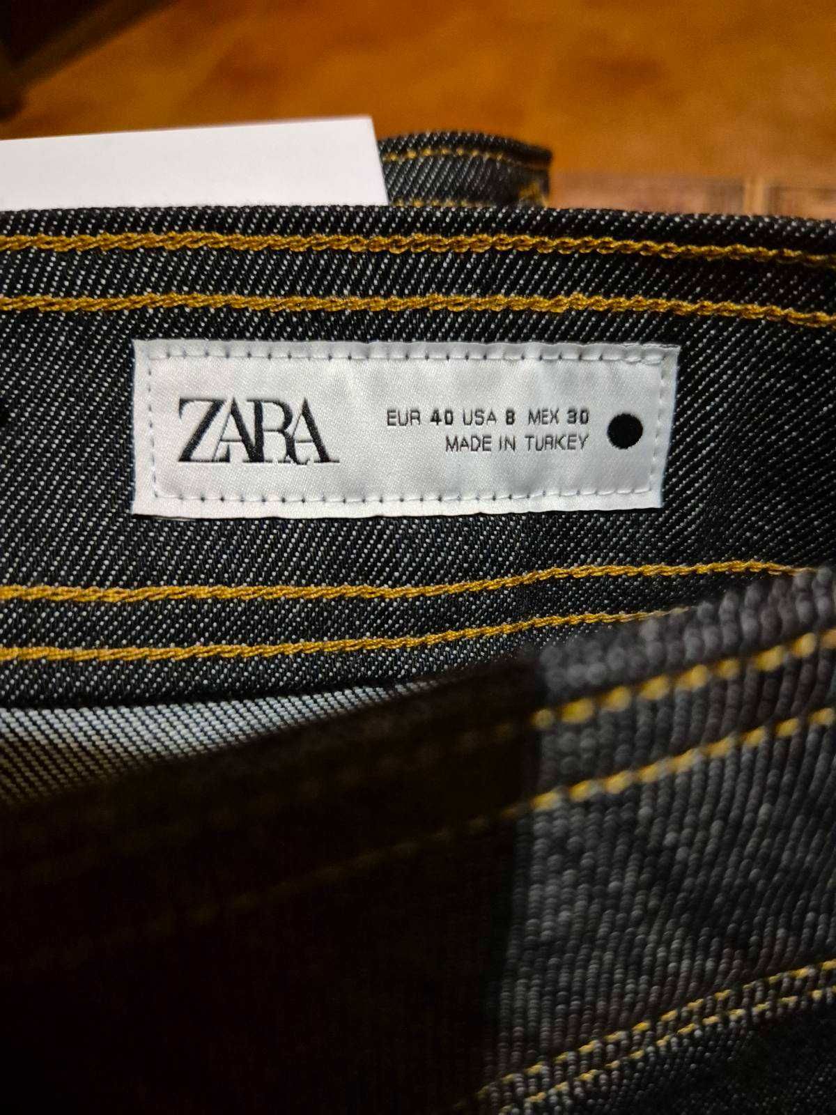 Дамски дънки с широки крачоли ZARA