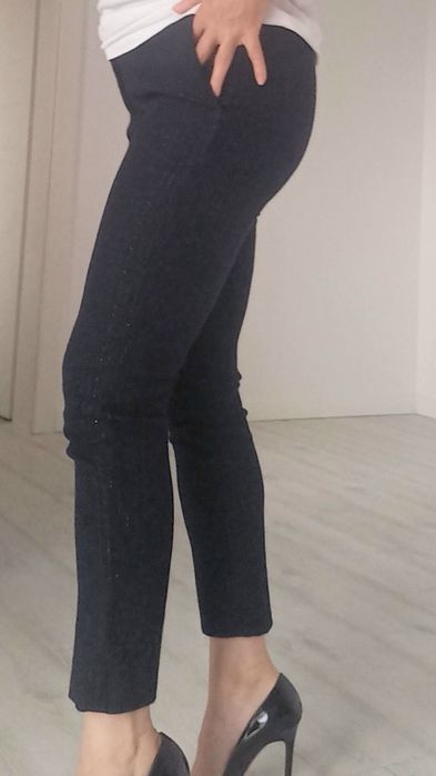 Pantaloni Sandro Paris  S  fir argintiu