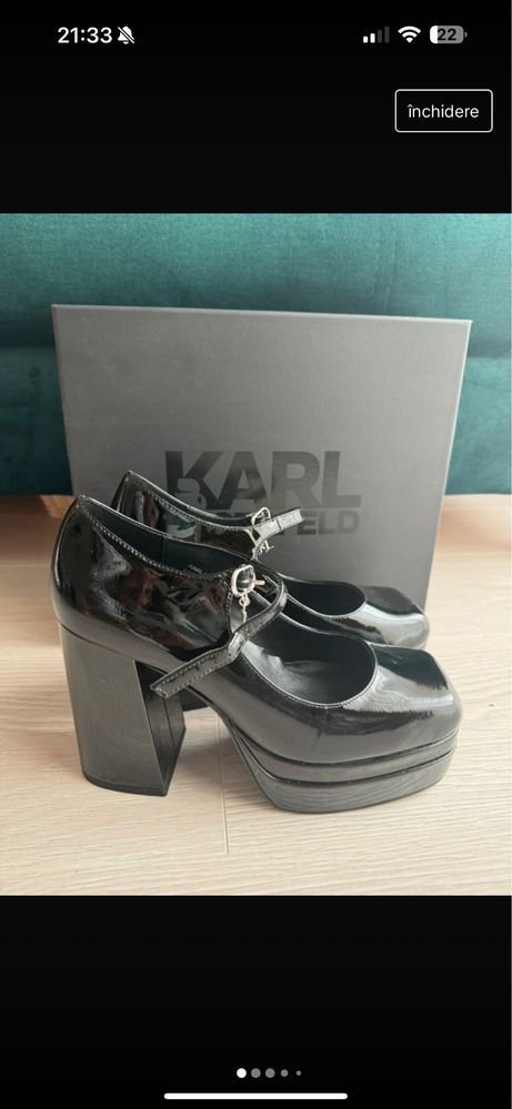 Pantofi de lac karl lagerfeld