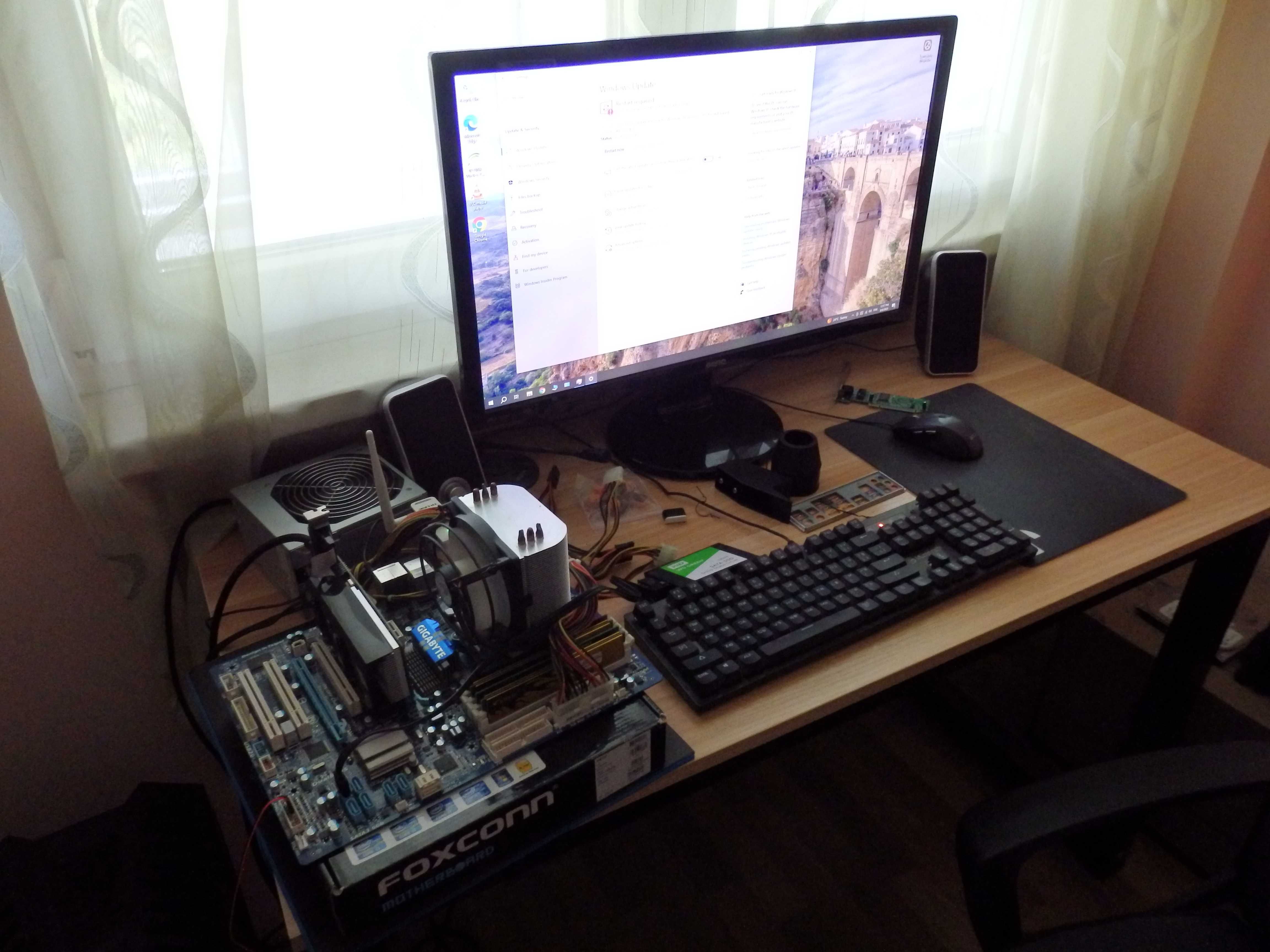 Компютър, Gigabyte GA-870A-UD3, Phenom 2 x4 955, 12 RAM ddr3, gt430
