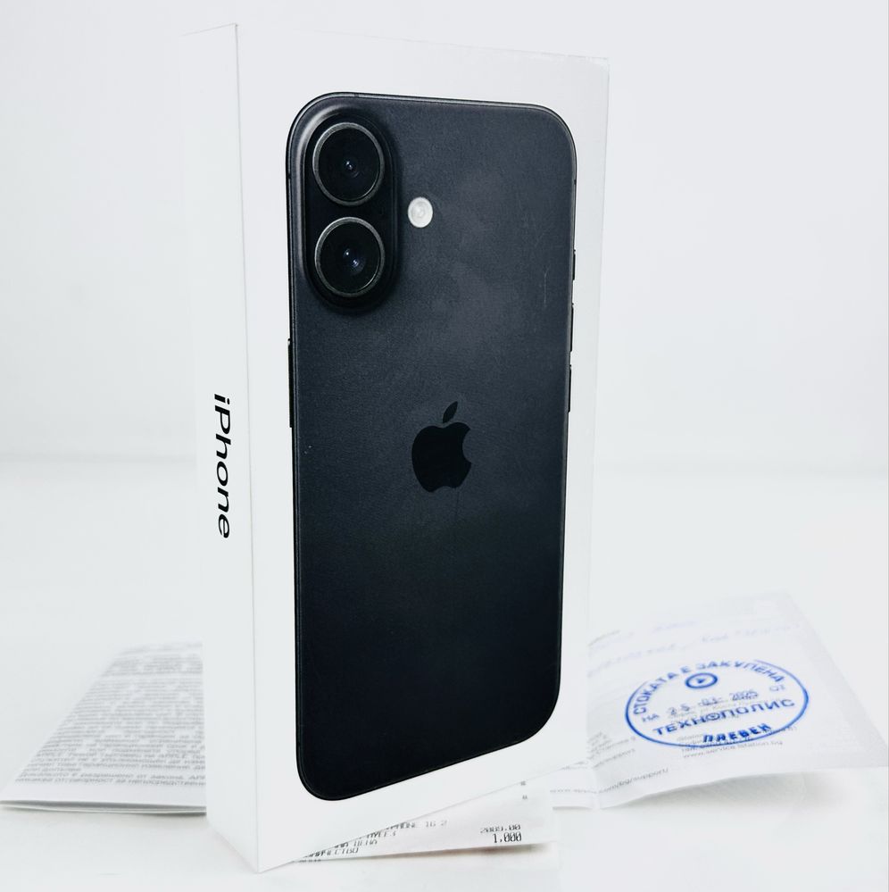 НОВ! Apple iPhone 16 256GB Black 2г. Гаранция!
