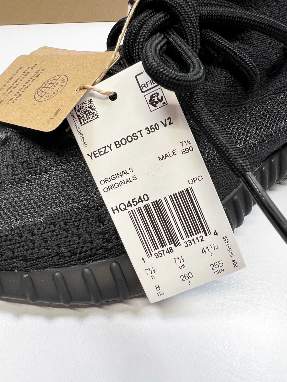*SALE* Yeezy Slides Boost 350 Black Reflective Premium