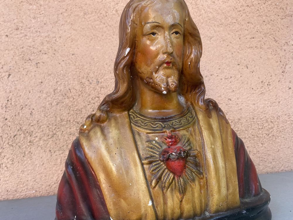 Френска порцеланова статуетка исус порцеланов бюст