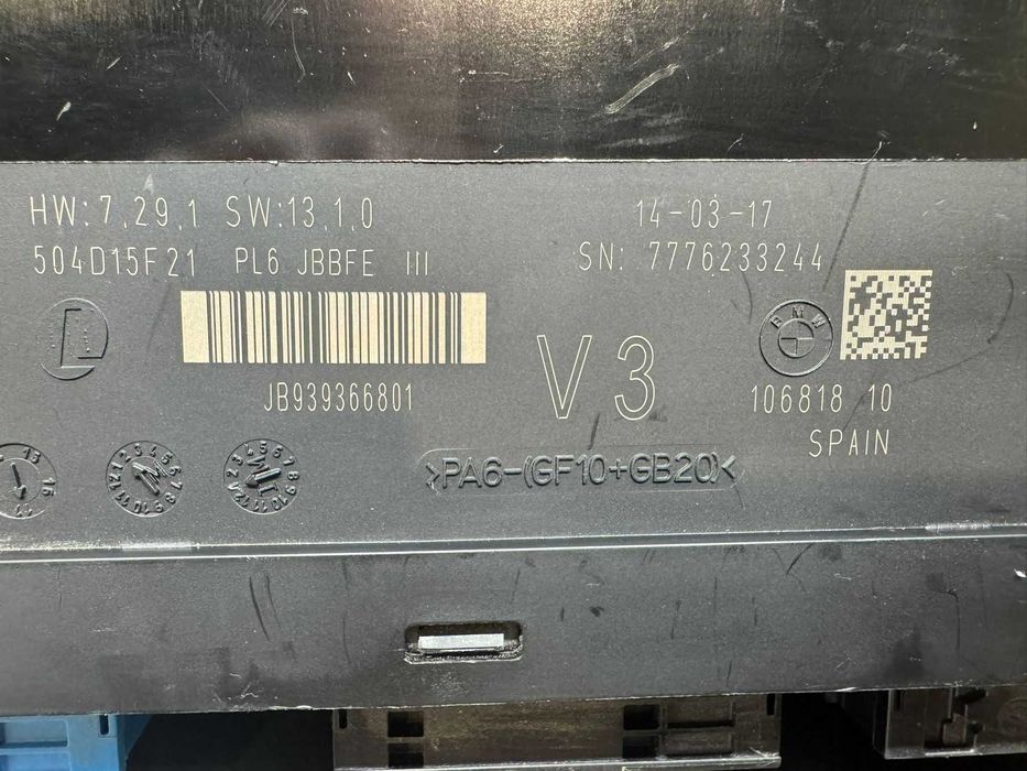 BMW ZGW-02 Gateway модул V3 – оригинален – HW: 7.29.1 / SW: 13.1.0