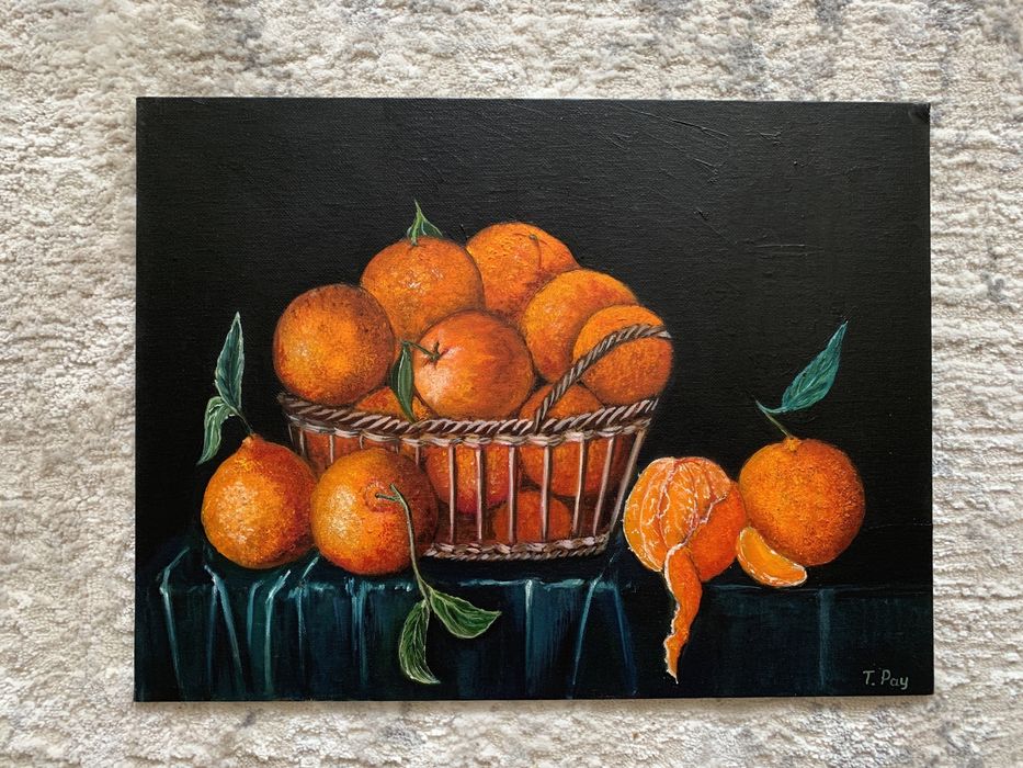Картина маслом Мандарины