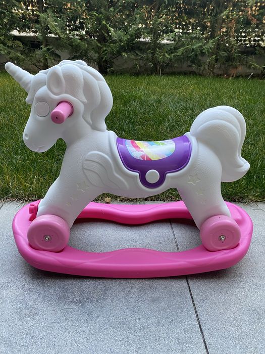 Unicorn balansoar cu roti, 2 in 1 pt. copii 2-4 ani Ride On