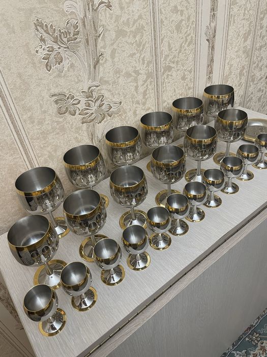 Продам  набор фужеров цептер. Сталь  18/10.