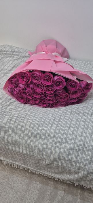 Розовые розы цветы