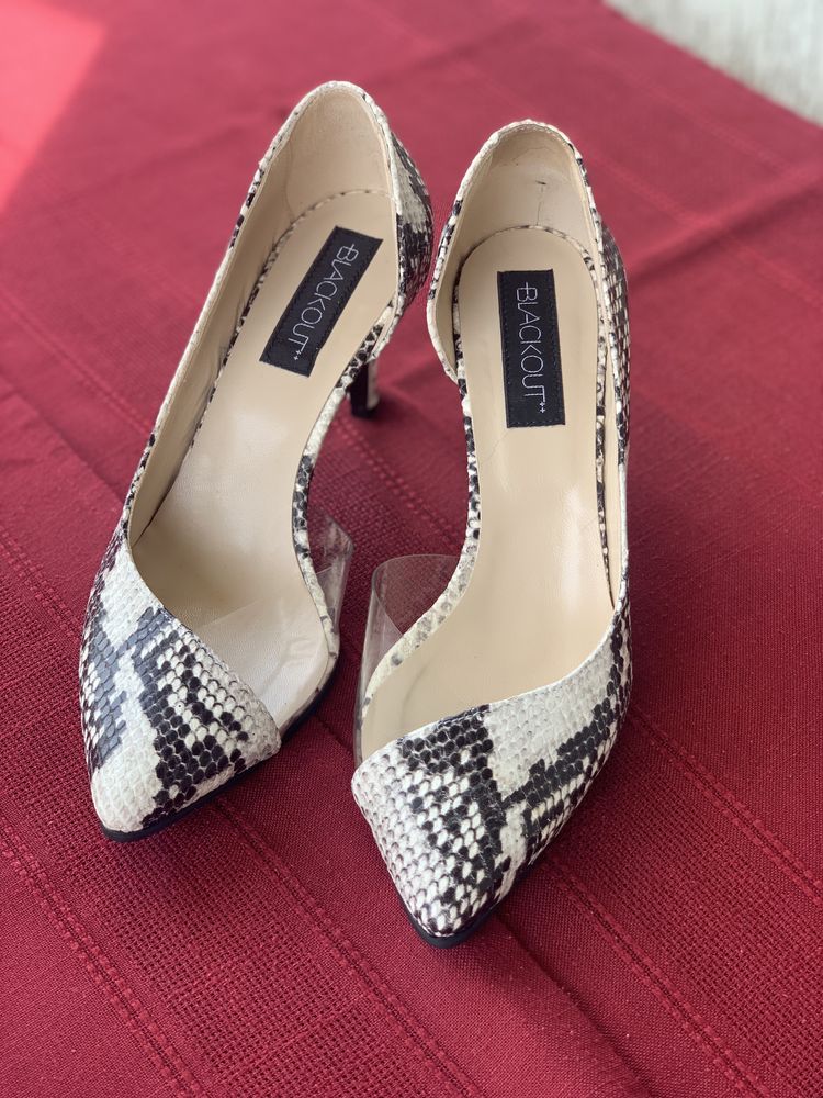 Pantofi ocazie, animal print