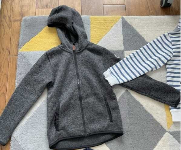 Блузи 4бр. 122/128 дълъг ръкав + суичер