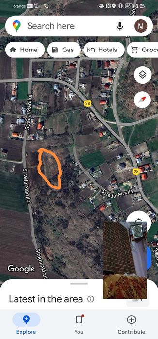 Oferta intravilan Teren comuna Miroslava 25 minute palas campus