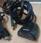 Кабел Hama HDMI 2x1 Суич Switcher сплитер хдми