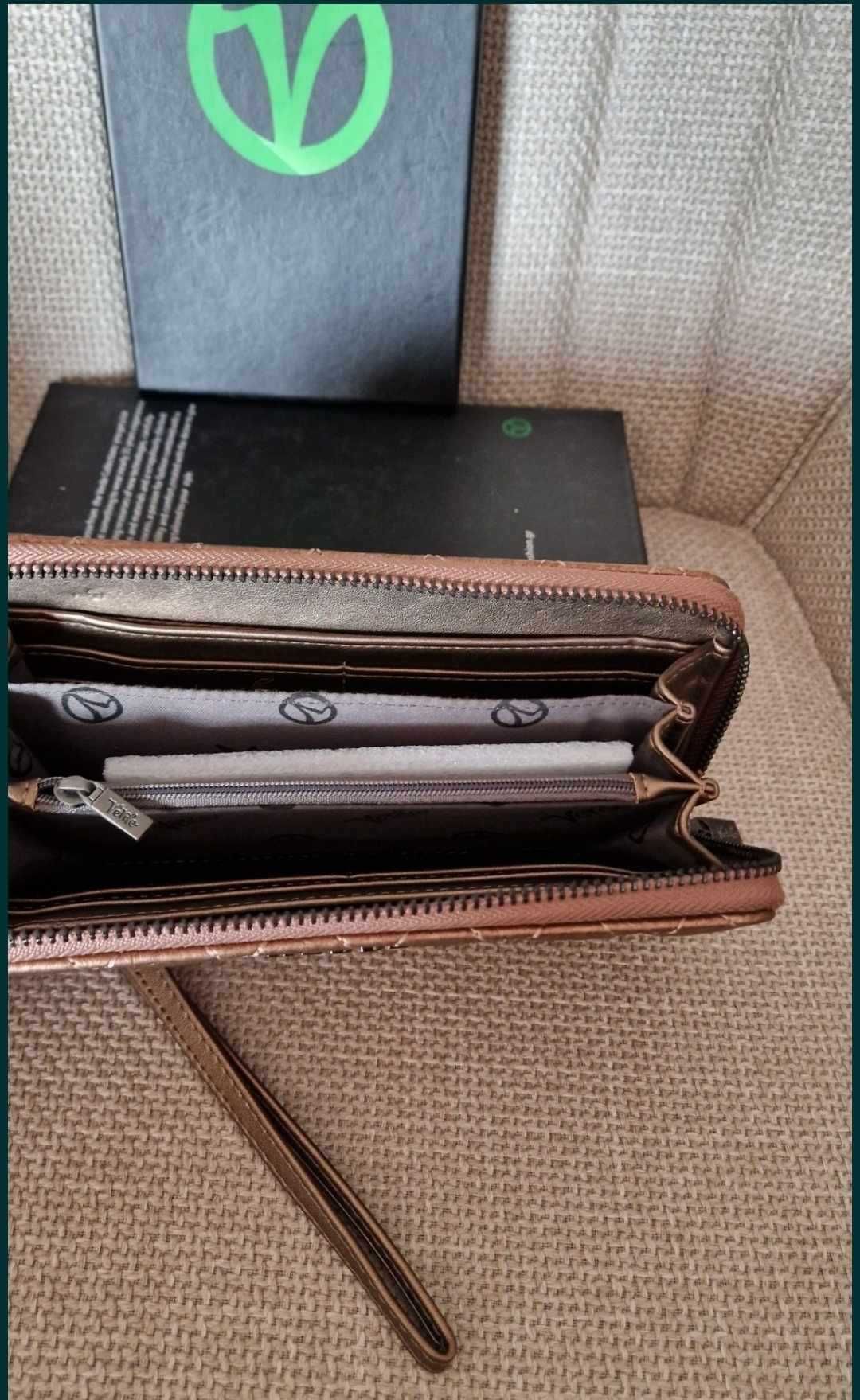 Мини чанта - портфейл Verde от еко кожа - нов