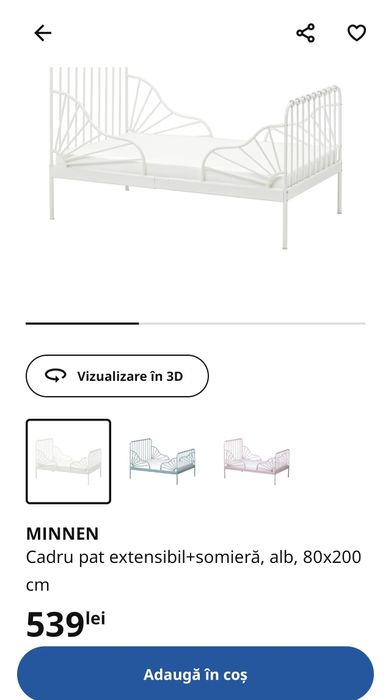 Pat extensibil copii Ikea minnen
