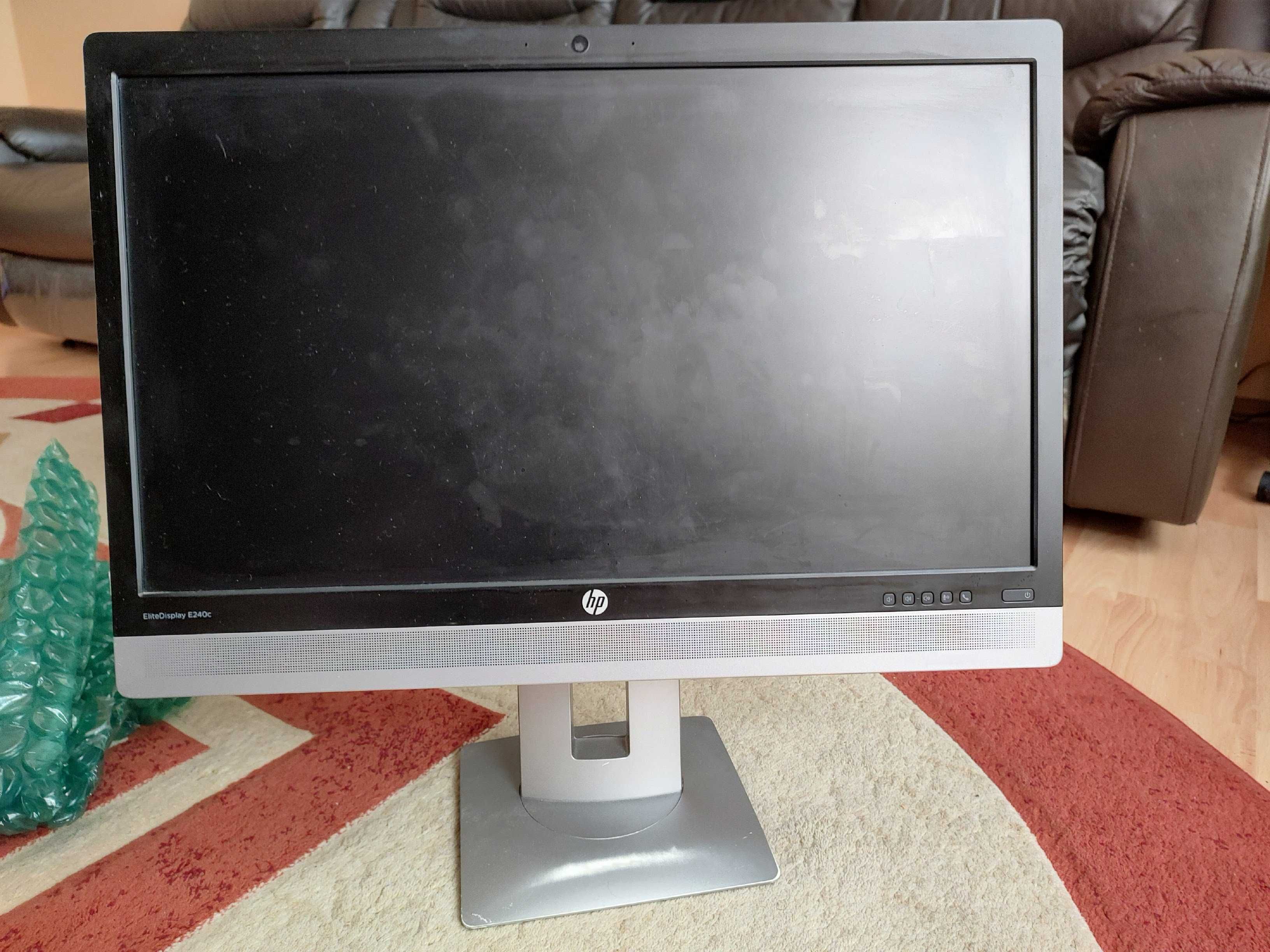 Monitor 24 inch HP EliteDisplay E240c webcam si boxe incluse