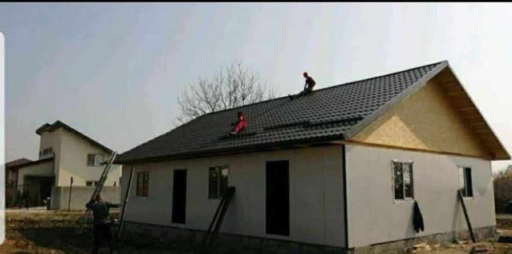 Vand container modular tip casa de locuit din structura metalica învel