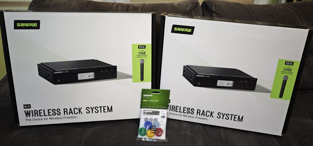 2 бр. безжичен микрофон Shure BLX24RE/SM58 H8E