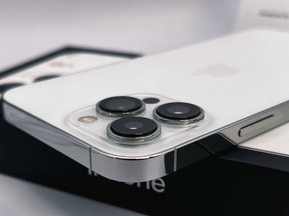 iPhone 13 PRO MAX, 256GB, Silver, 100% батерия, КАТО НОВ, ГАРАНЦИЯ!