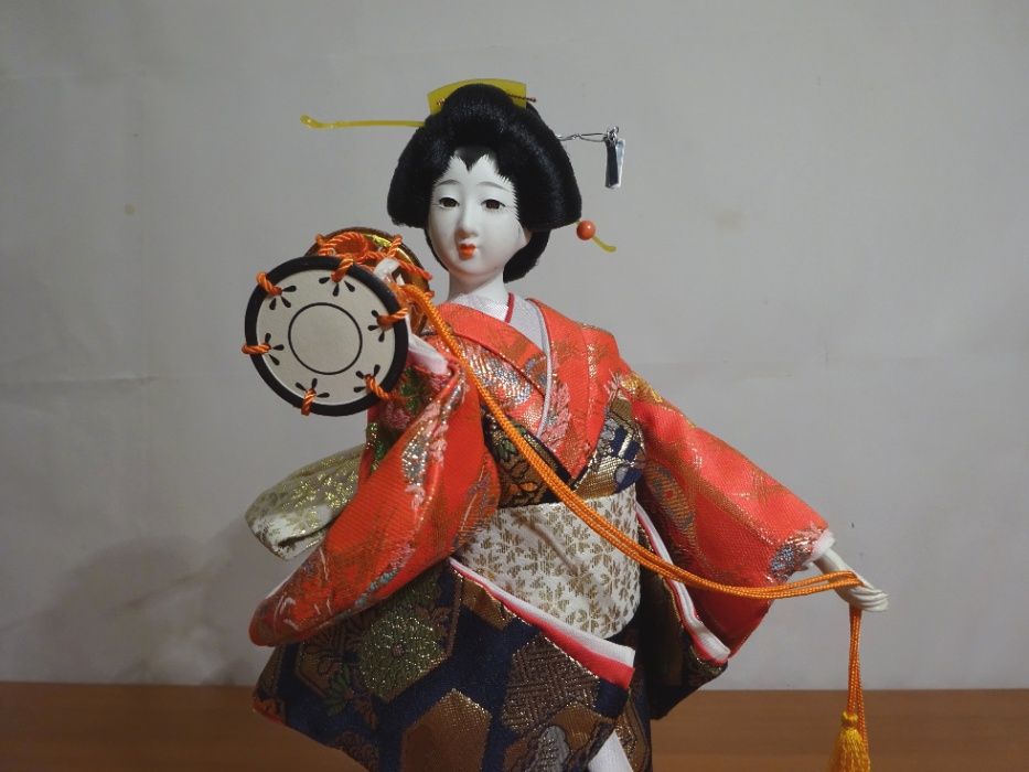 Papusa japoneza de colectie - Gheisa in Kimono traditional