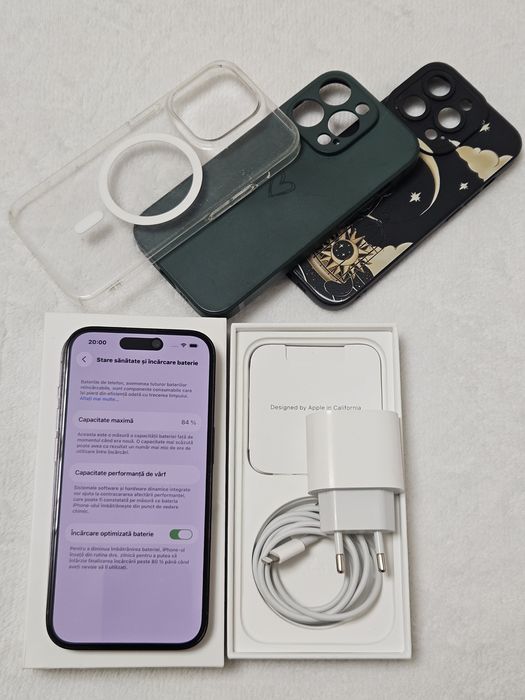 Iphone 14 pro 128GB, Space Black, Full box, stare excelenta