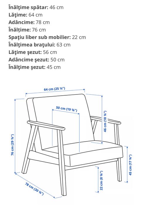 Fotoliu Ikea EKENASET