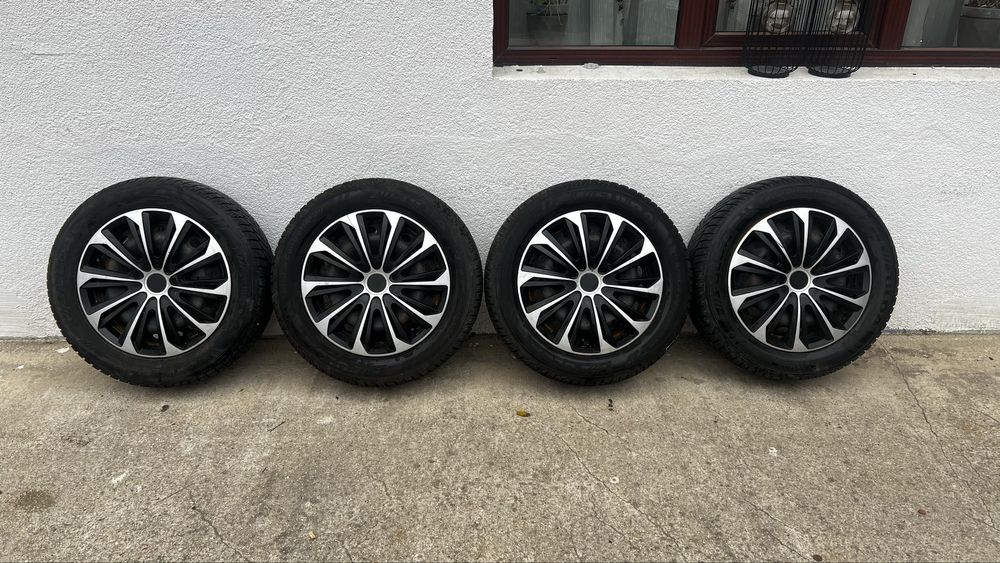 Jante otel 5x112 R16 cu anvelope M+S 215/55 R16
