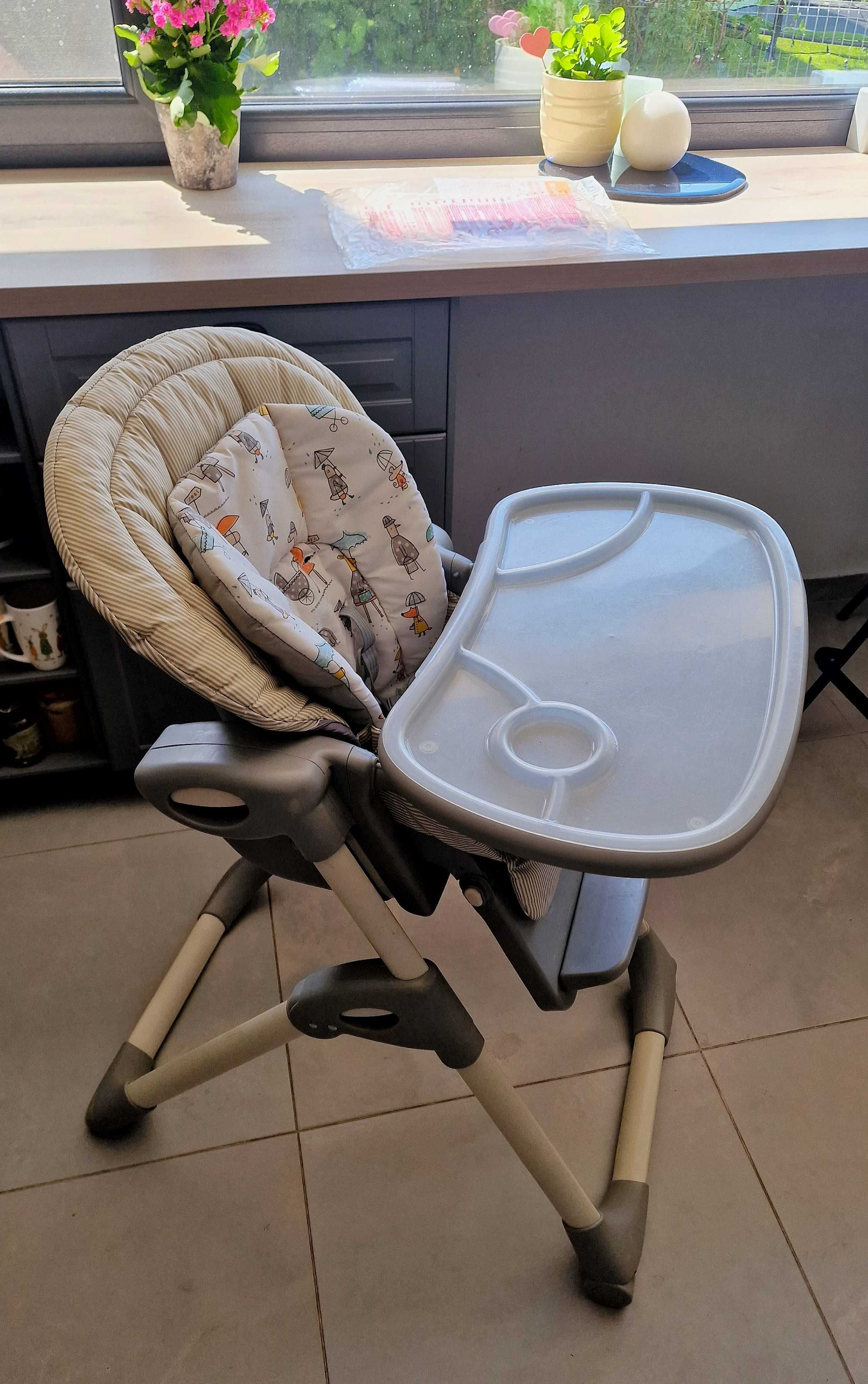 Scaun de masă Joie Mimzy Snacker – pliabil, reglabil, stare bună