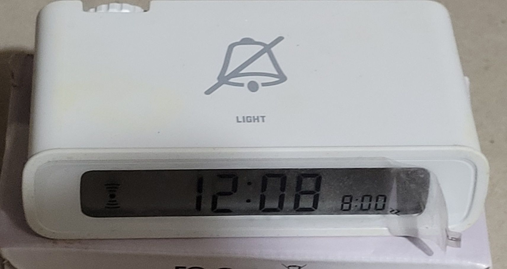 Ceas  cu alarmă digital BALDR (flip on/off, reversibil, back lit)