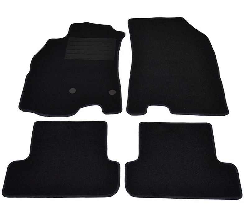 Covorase mocheta Renault Megane 4/5 usi , Coupe 3 Locuri  ,  Combi/Break 11/2008- Negru, set de 4 bucati
