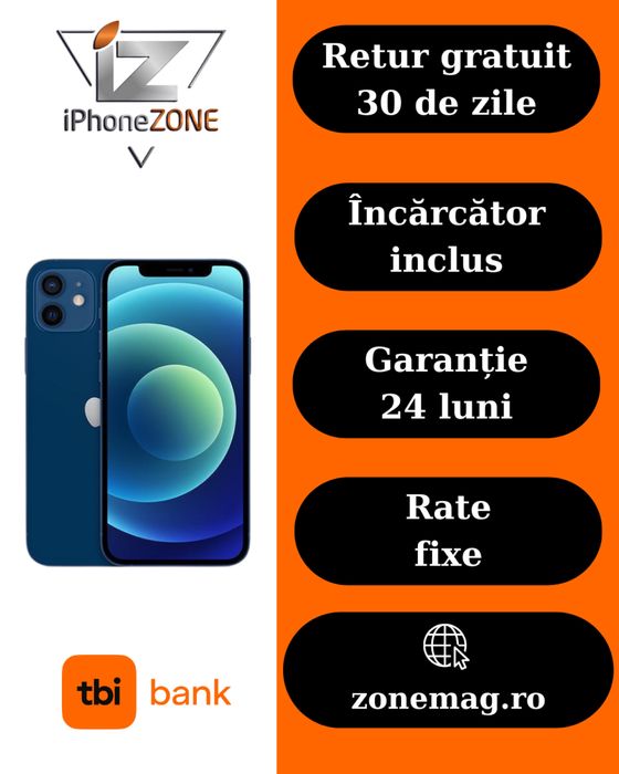 Iphone 12 64GB 90% Grad A Garantie Rate zonemag.ro