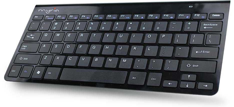 Tastatura bluetooth MYRIA MY8055BK, neagra, cu barerii 2x AAA