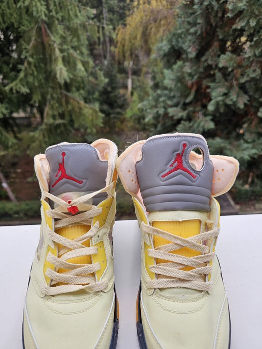Air Jordan 5 Retro Off White Sail 42