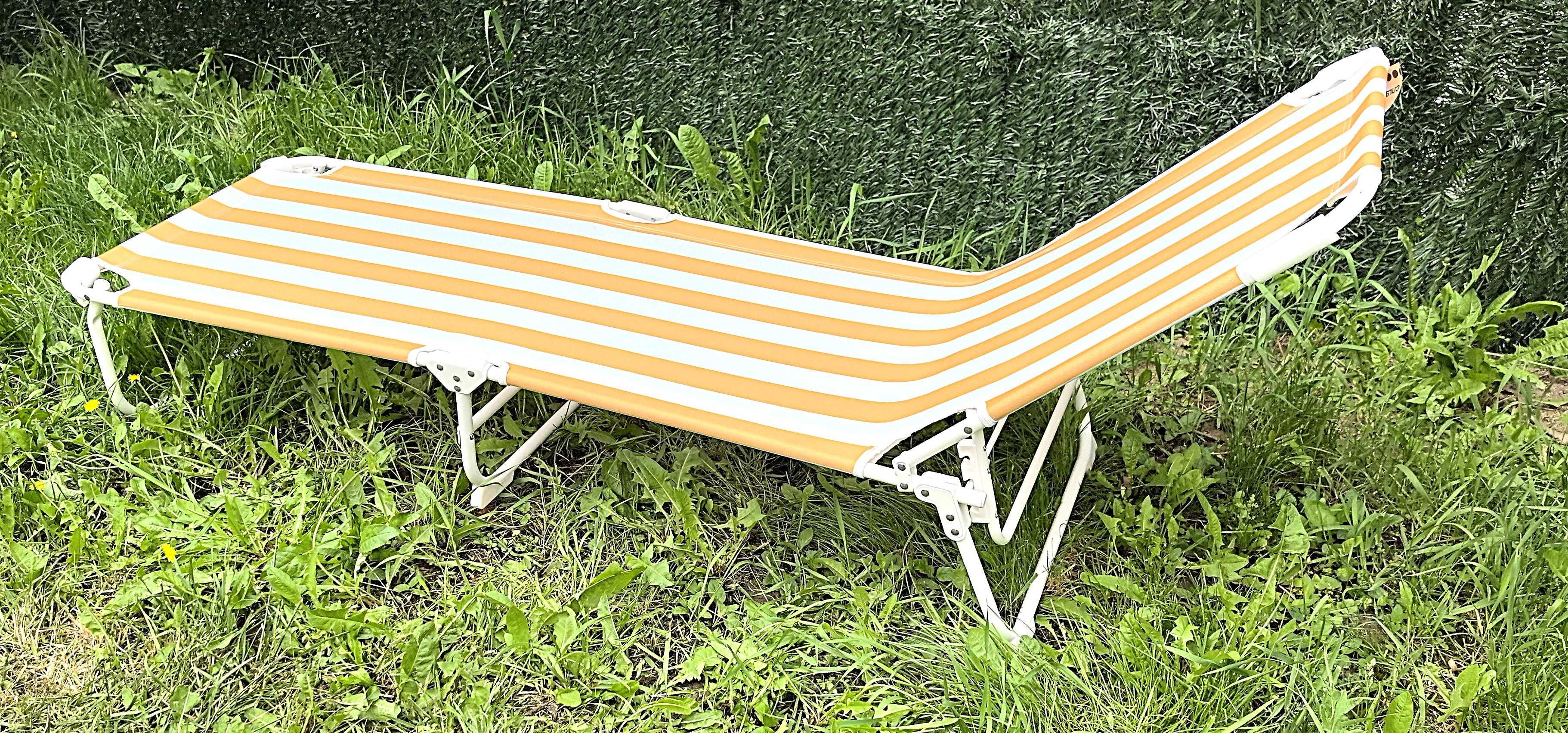 Sezlong Pliabil Gradina 185x60cm – Portocaliu