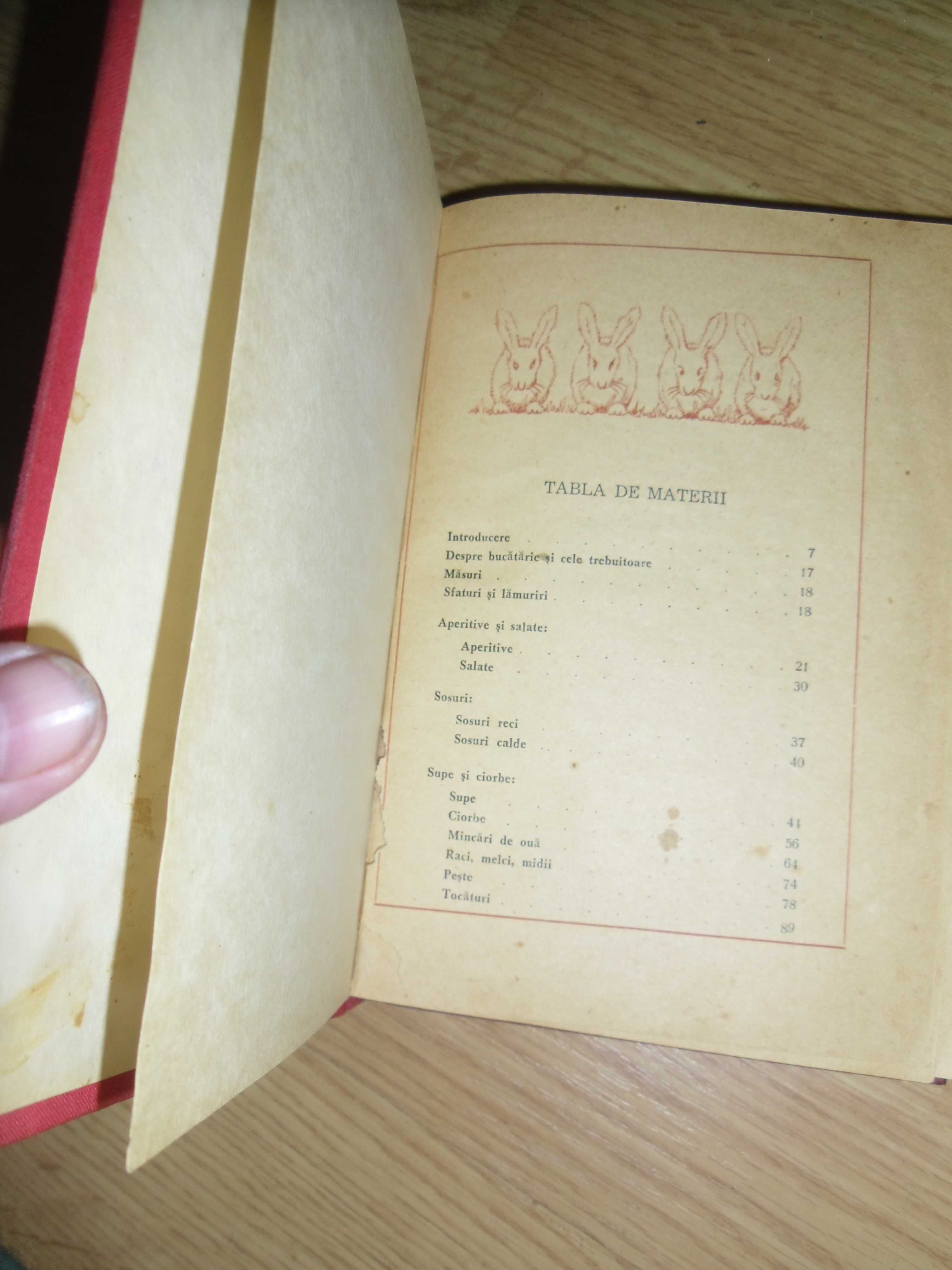Cartea de bucate Sanda Marin ed 1959