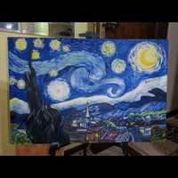 " Звёздная ночь " картина Вангога маслом