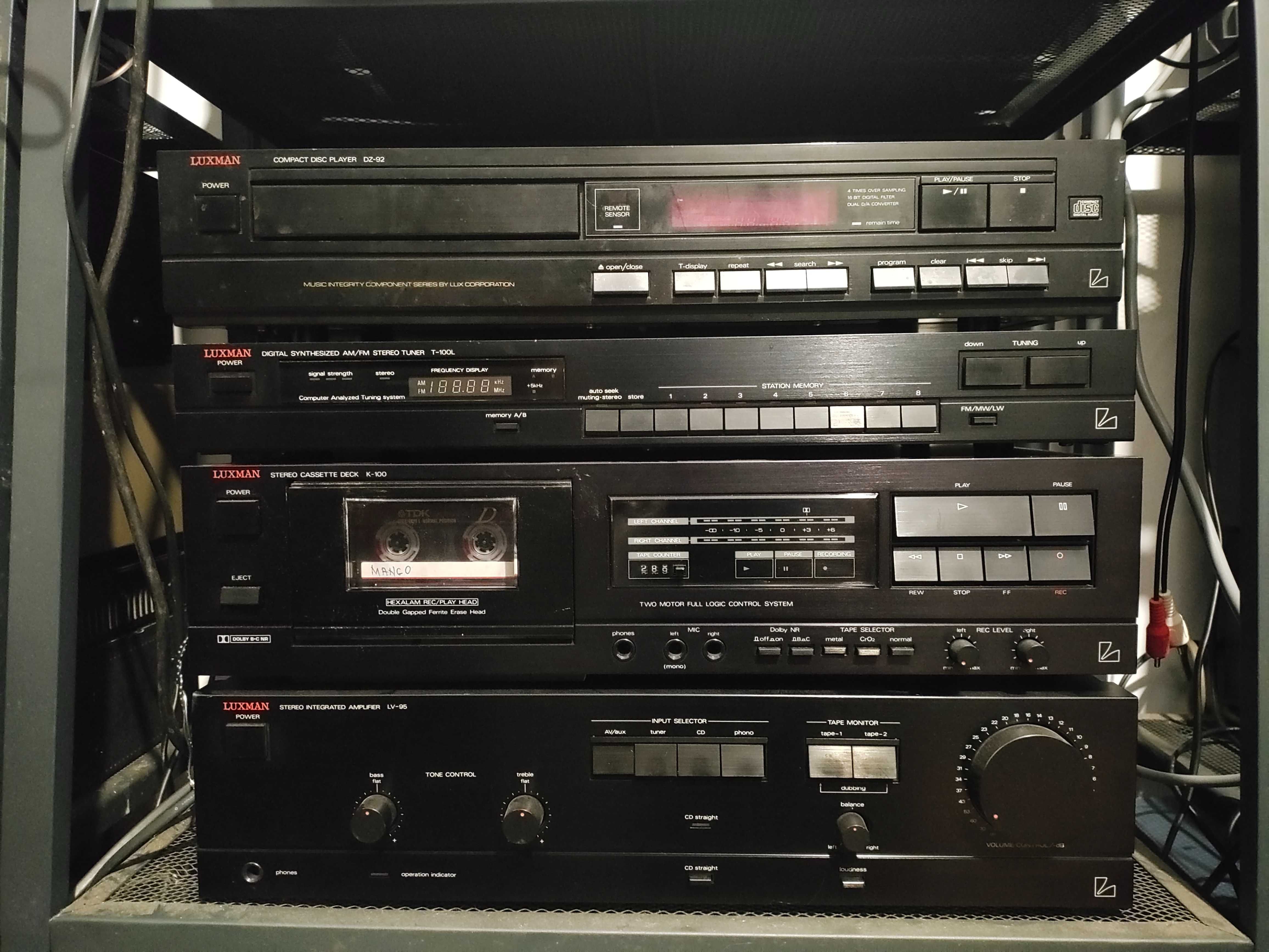 LUXMAN компакт диск тунер усилвател и касетофон
