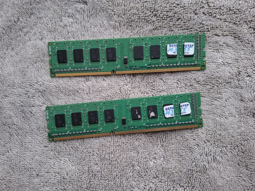 Оперативная память DDR3 2гб+2гб