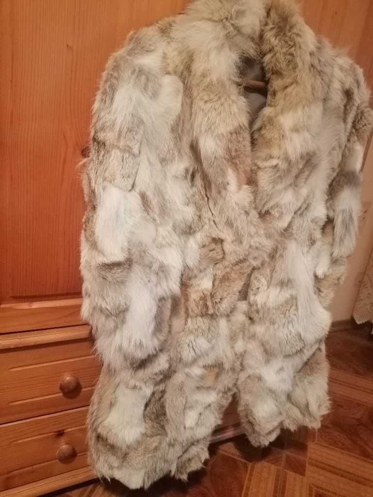 Дамско палто със дълъг косъм от лисица