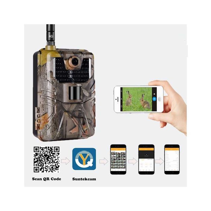 Suntek HC900 plus 4G Ловна камера с приложение, изпраща снимки и видео